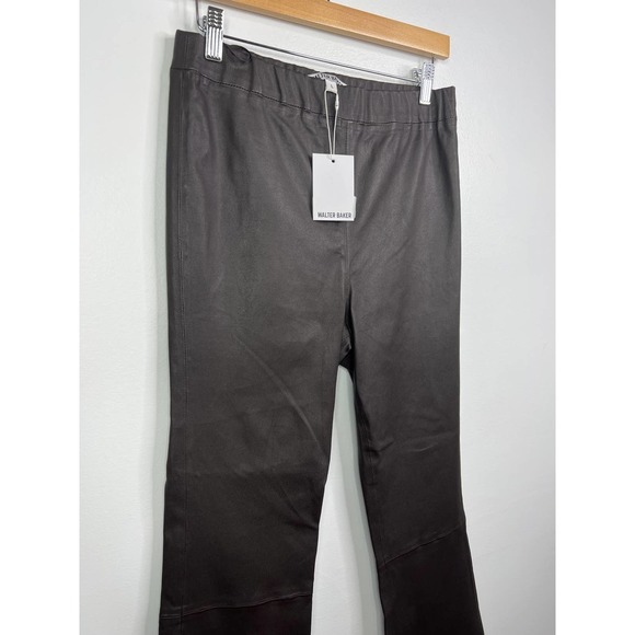 Walter Baker Lori Flare Leg Elastic Waist Pant Women's Mocha Size: L NWT - Picture 4 of 11